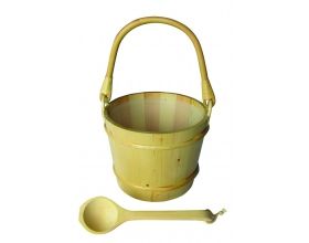 XÔ GỖ  12 LÍT - PHỤ KIỆN PHÒNG XÔNG HƠI